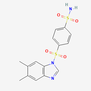 4-(5,6-Dimethyl-benzoimidazole-1-sulfonyl)-benzenesulfonamide