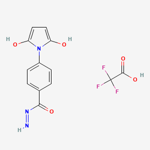 4-(2,5-Dioxo-2,5-dihydro-1H-pyrrol-1-yl)benzohydrazide trifluoroacetic acid salt