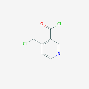 B129296 4-(chloromethyl)pyridine-3-carbonyl Chloride CAS No. 155136-55-3