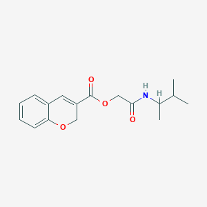 2-((3-Methylbutan-2-yl)amino)-2-oxoethyl 2H-chromene-3-carboxylate