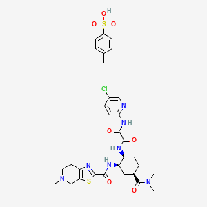 N1-(5-Chloropyridin-2-yl)-N2-((1S,2R,4R)-4-(dimethylcarbamoyl)-2-(5-methyl-4,5,6,7-tetrahydrothiazolo[5,4-c]pyridine-2-carboxamido)cyclohexyl)oxalamide 4-methylbenzenesulfonate