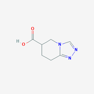 molecular formula C7H9N3O2 B1292976 5,6,7,8-Tetrahydro[1,2,4]triazolo[4,3-a]pyridine-6-carboxylic acid CAS No. 1035841-07-6