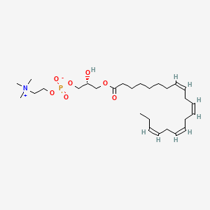 [(2R)-2-hydroxy-3-[(8Z,11Z,14Z,17Z)-icosa-8,11,14,17-tetraenoyl]oxypropyl] 2-(trimethylazaniumyl)ethyl phosphate