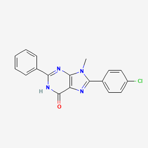 8-(4-Chlorophenyl)-9-methyl-2-phenyl-1H-purin-6(9H)-one