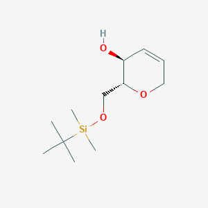 (2R,3S)-2-(((tert-Butyldimethylsilyl)oxy)methyl)-3,6-dihydro-2H-pyran-3-ol