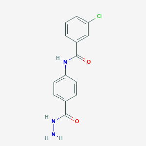 3-chloro-N-[4-(hydrazinocarbonyl)phenyl]benzamide