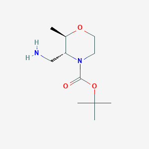 tert-Butyl (2R,3R)-3-(aminomethyl)-2-methylmorpholine-4-carboxylate