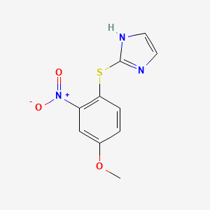 2-[(4-Methoxy-2-nitrophenyl)sulfanyl]-1H-imidazole