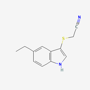 [(5-Ethyl-1H-indol-3-yl)sulfanyl]acetonitrile