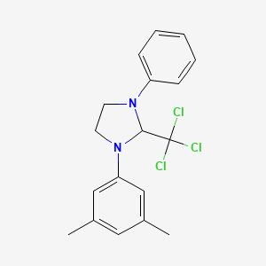 1-(3,5-Dimethylphenyl)-3-phenyl-2-(trichloromethyl)imidazolidine