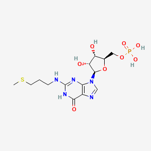 N-[3-(Methylsulfanyl)propyl]guanosine 5'-(dihydrogen phosphate)