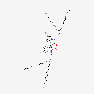 6,6'-Dibromo-1,1'-bis(4-decyltetradecyl)-[3,3'-biindolinylidene]-2,2'-dione