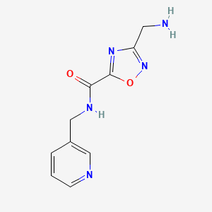 3-(aminomethyl)-N-(pyridin-3-ylmethyl)-1,2,4-oxadiazole-5-carboxamide