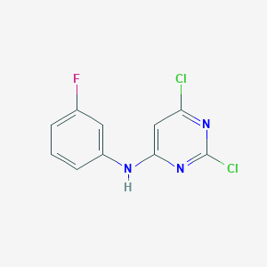 2,6-Dichloro-N-(3-fluorophenyl)pyrimidin-4-amine