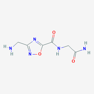 3-(aminomethyl)-N-(2-amino-2-oxoethyl)-1,2,4-oxadiazole-5-carboxamide