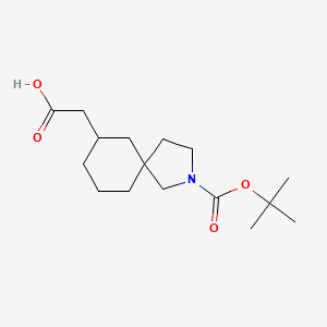 2-(2-Tert-butoxycarbonyl-2-azaspiro[4.5]decan-7-yl)acetic acid