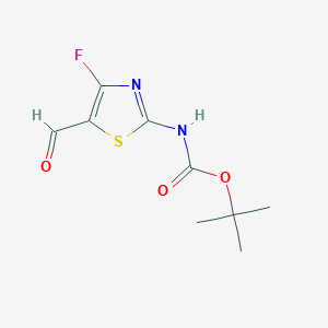 tert-Butyl (4-fluoro-5-formylthiazol-2-yl)carbamate