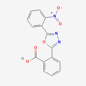 2-(5-(2-Nitrophenyl)-1,3,4-oxadiazol-2-yl)benzoic acid