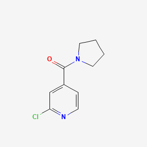 molecular formula C10H11ClN2O B1292997 (2-Chloropyridin-4-yl)(pyrrolidin-1-yl)methanone CAS No. 720693-06-1
