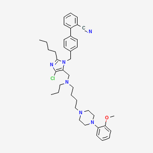 4'-((2-Butyl-4-chloro-5-(((4-(4-(2-methoxyphenyl)piperazin-1-yl)butyl)(propyl)amino)methyl)-1H-imidazol-1-yl)methyl)-[1,1'-biphenyl]-2-carbonitrile