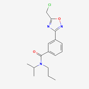 molecular formula C16H20ClN3O2 B1293001 3-[5-(氯甲基)-1,2,4-恶二唑-3-基]-N-异丙基-N-丙基苯甲酰胺 CAS No. 1119449-60-3