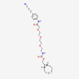 rel-(1R,8S,9s)-Bicyclo[6.1.0]non-4-yn-9-ylmethyl (2-(2-(2-(2-((4-(cyanoethynyl)phenyl)amino)-2-oxoethoxy)ethoxy)ethoxy)ethyl)carbamate