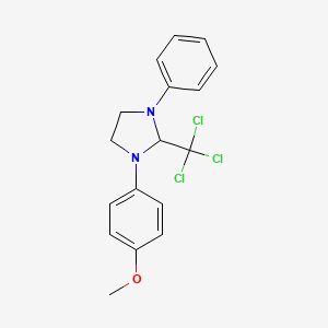 1-(4-Methoxyphenyl)-3-phenyl-2-(trichloromethyl)imidazolidine