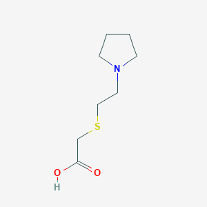 B1293021 [(2-Pyrrolidin-1-ylethyl)thio]acetic acid CAS No. 915924-49-1