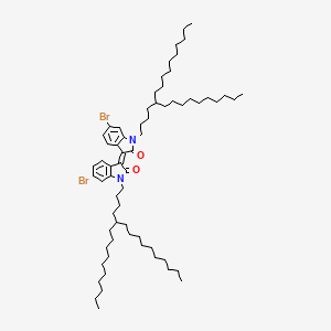 6,6'-Dibromo-1,1'-bis(5-decylpentadecyl)-[3,3'-biindolinylidene]-2,2'-dione