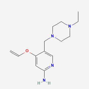 5-((4-Ethylpiperazin-1-yl)methyl)-4-(vinyloxy)pyridin-2-amine