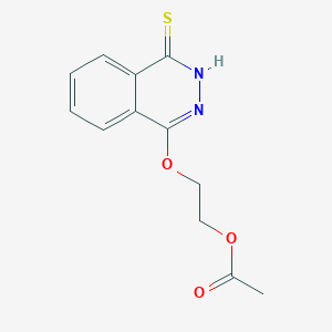 2-[(4-sulfanylidene-3H-phthalazin-1-yl)oxy]ethyl acetate