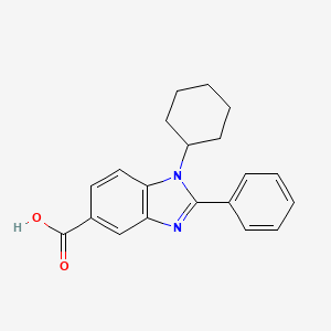 1-Cyclohexyl-2-phenylbenzimidazole-5-carboxylic acid