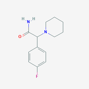 molecular formula C13H17FN2O B1293025 2-(4-Fluorophenyl)-2-piperidin-1-ylacetamide CAS No. 1119450-95-1