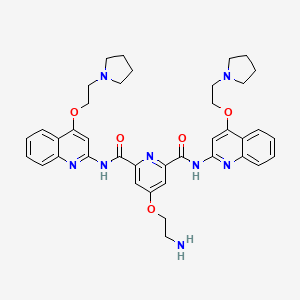 4-(2-Aminoethoxy)-N2,N6-bis(4-(2-(pyrrolidin-1-yl)ethoxy)quinolin-2-yl)pyridine-2,6-dicarboxamide