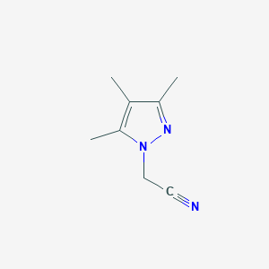 molecular formula C8H11N3 B1293027 (3,4,5-trimethyl-1H-pyrazol-1-yl)acetonitrile CAS No. 1170293-23-8