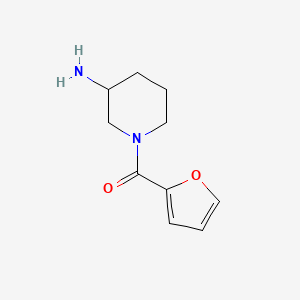 molecular formula C10H14N2O2 B1293034 1-(2-呋喃基甲酰基)哌啶-3-胺 CAS No. 1082766-25-3