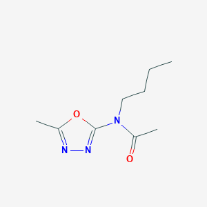 N-Butyl-N-(5-methyl-1,3,4-oxadiazol-2-yl)acetamide