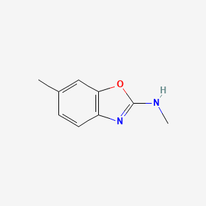 molecular formula C9H10N2O B12930410 N,6-Dimethylbenzo[d]oxazol-2-amine 