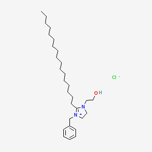 3-Benzyl-2-heptadecyl-1-(2-hydroxyethyl)-4,5-dihydro-1h-imidazol-3-ium chloride