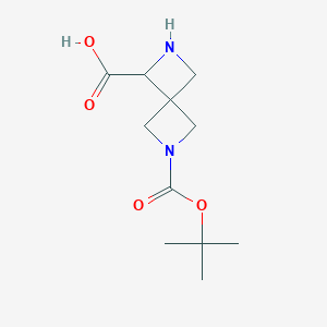 2-[(2-Methylpropan-2-yl)oxycarbonyl]-2,6-diazaspiro[3.3]heptane-7-carboxylic acid