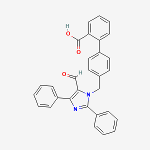 4'-[(5-Formyl-2,4-diphenyl-1H-imidazol-1-yl)methyl][1,1'-biphenyl]-2-carboxylic acid