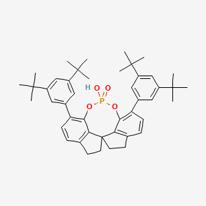 molecular formula C45H55O4P B12930459 1,10-bis(3,5-ditert-butylphenyl)-12-hydroxy-4,5,6,7-tetrahydroiindeno[7,1-de:1',7'-fg][1,3,2]dioxaphosphocine 12-oxide 