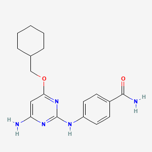 Benzamide, 4-[[4-amino-6-(cyclohexylmethoxy)-2-pyrimidinyl]amino]-