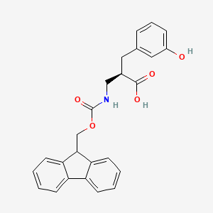 (R)-3-((((9H-Fluoren-9-yl)methoxy)carbonyl)amino)-2-(3-hydroxybenzyl)propanoic acid