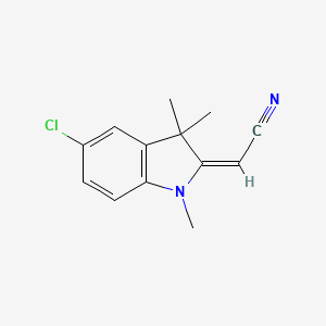 2-(5-Chloro-1,3,3-trimethylindolin-2-ylidene)acetonitrile