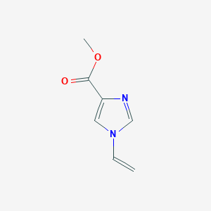 molecular formula C7H8N2O2 B12930491 Methyl 1-ethenyl-1H-imidazole-4-carboxylate CAS No. 61375-19-7