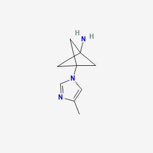 3-(4-Methyl-1H-imidazol-1-yl)bicyclo[1.1.1]pentan-1-amine