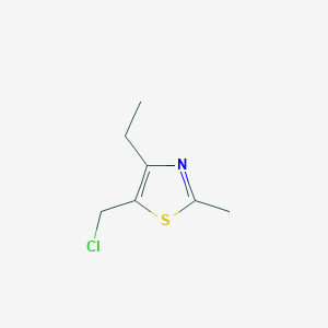 molecular formula C7H10ClNS B1293051 5-(Chloromethyl)-4-ethyl-2-methyl-1,3-thiazole CAS No. 1119449-92-1