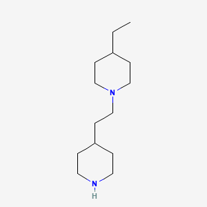 molecular formula C14H28N2 B1293052 4-Ethyl-1-(2-piperidin-4-ylethyl)piperidine CAS No. 1000958-55-3