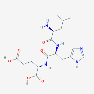 molecular formula C17H27N5O6 B12930571 Leu-His-Glu 